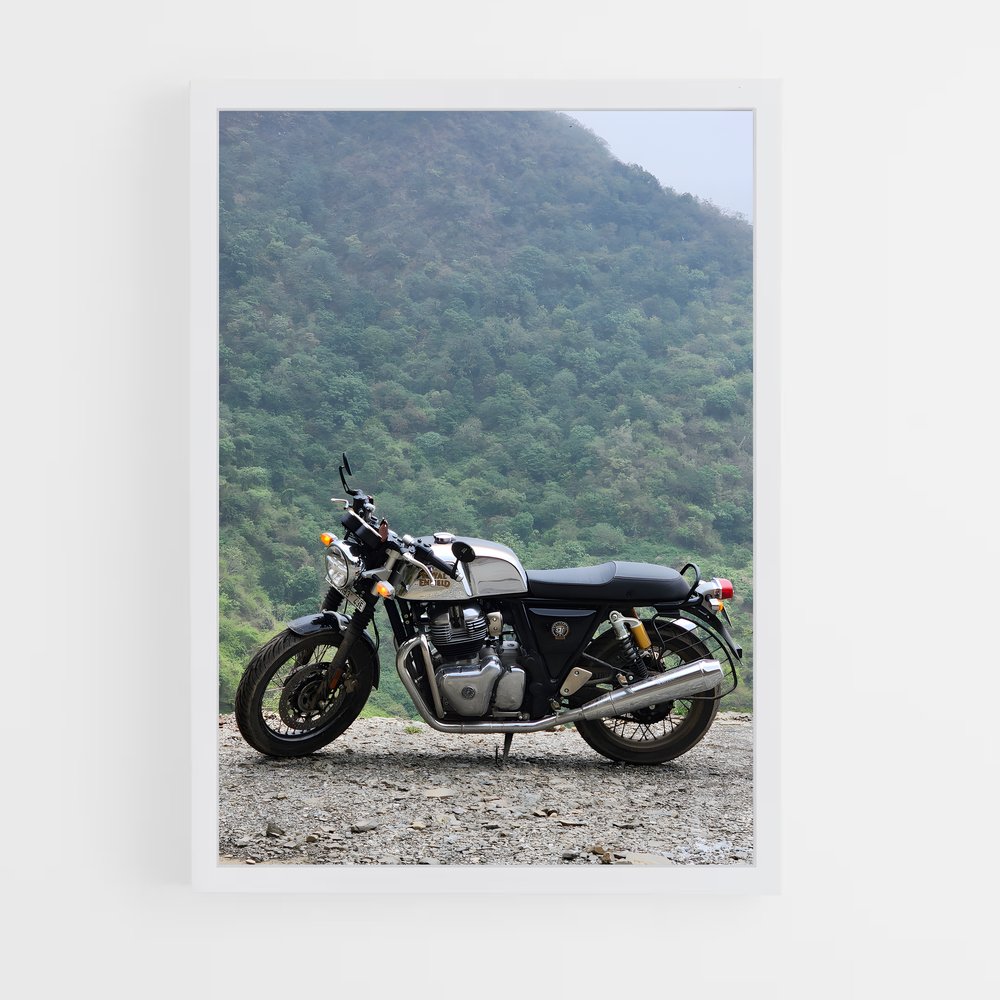 Poster Liberté sur Routes – affiche Royal Enfield (vue 3)